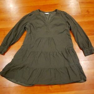 Green Corduroy Dress